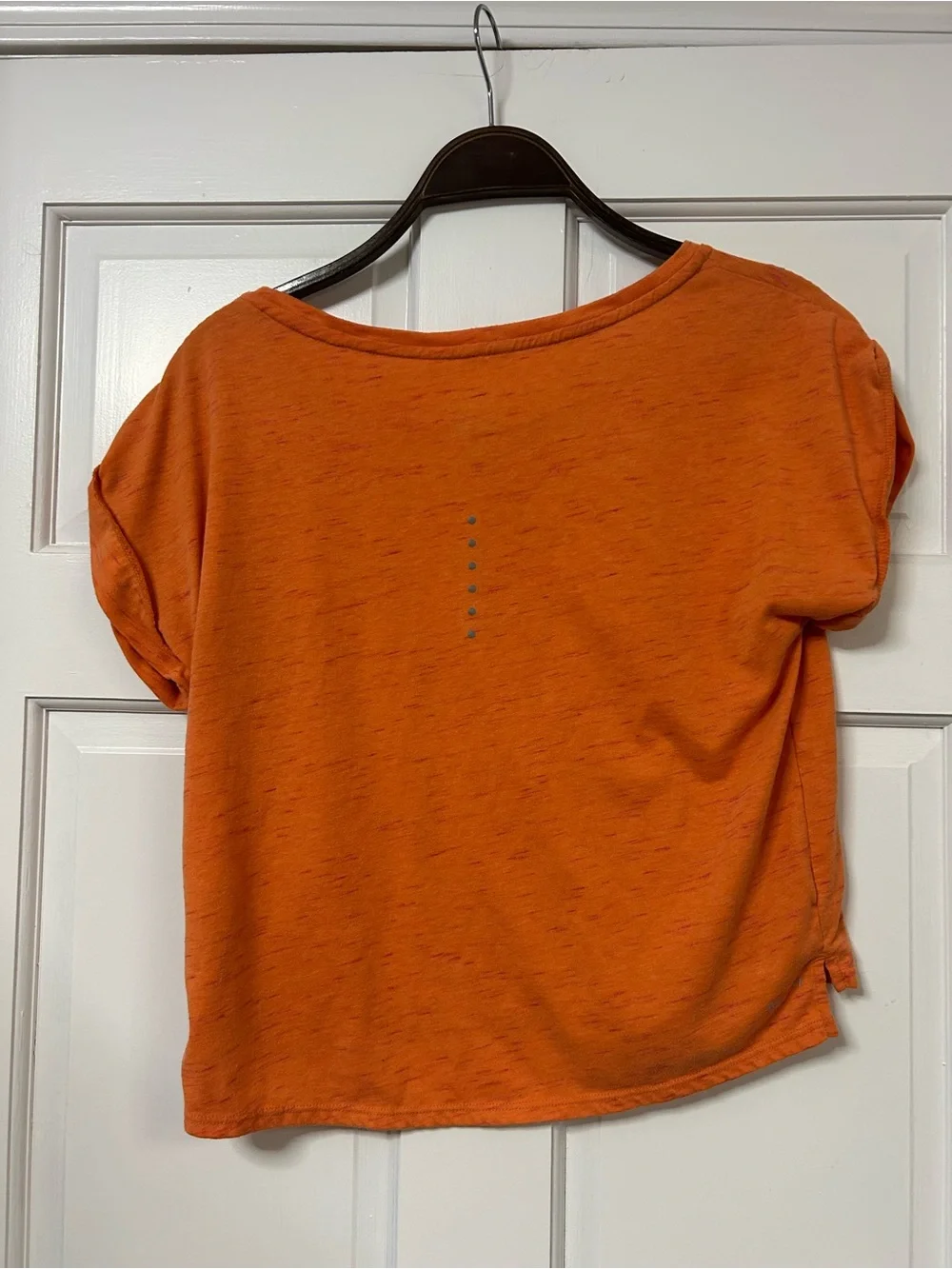 Nike Women's Orange Short Sleeve Dri-FIT Tee